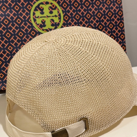 NEW✨Tory Burch Light Tan Woven Cap main image 6